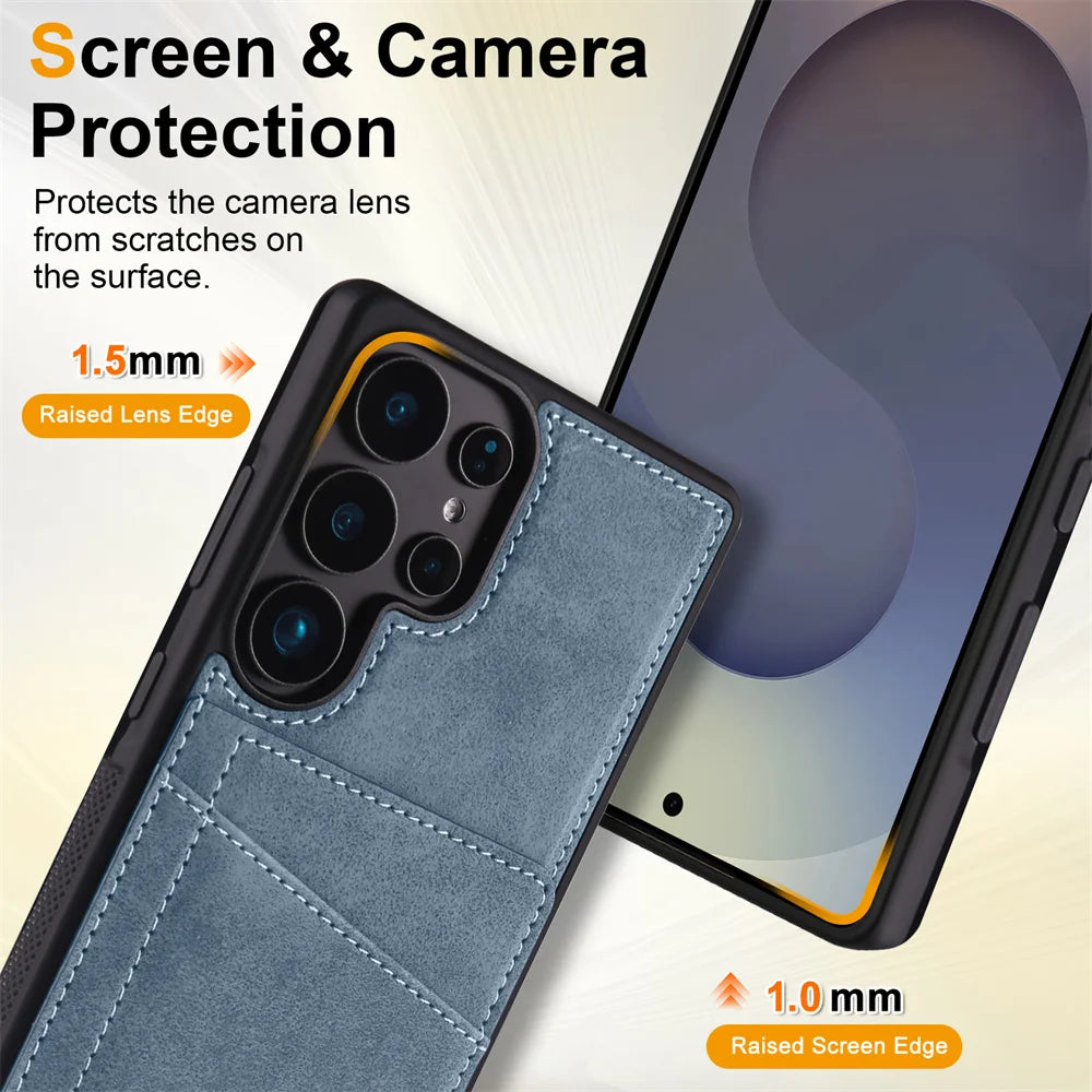 Samsung Galaxy Luxury Leather Flip Case