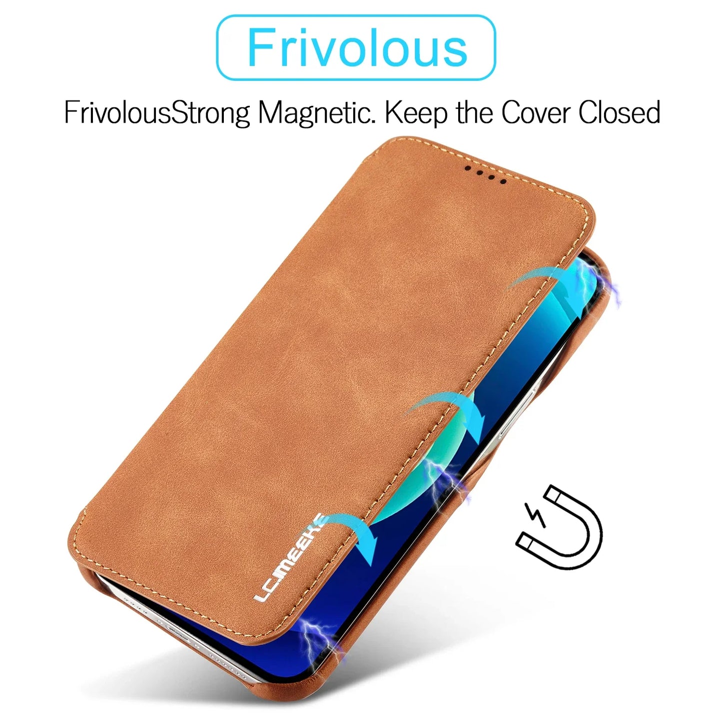 Apple iPhone Leather Flip Wallet Case