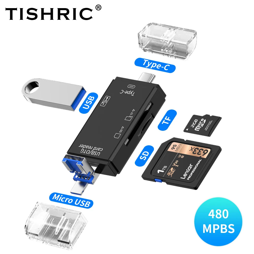 Multi Choice Card Readers - USB, USB-C, Micro USB, TF & SD