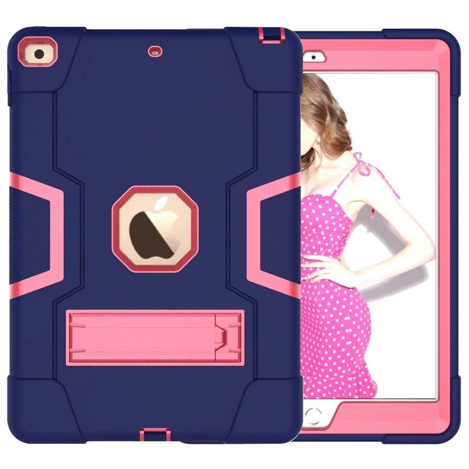 Apple iPad Armor Shockproof Kids Tablet Case with Stand