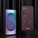 Samsung Galaxy Luxury Soft Logo Silicone Magsafe Case