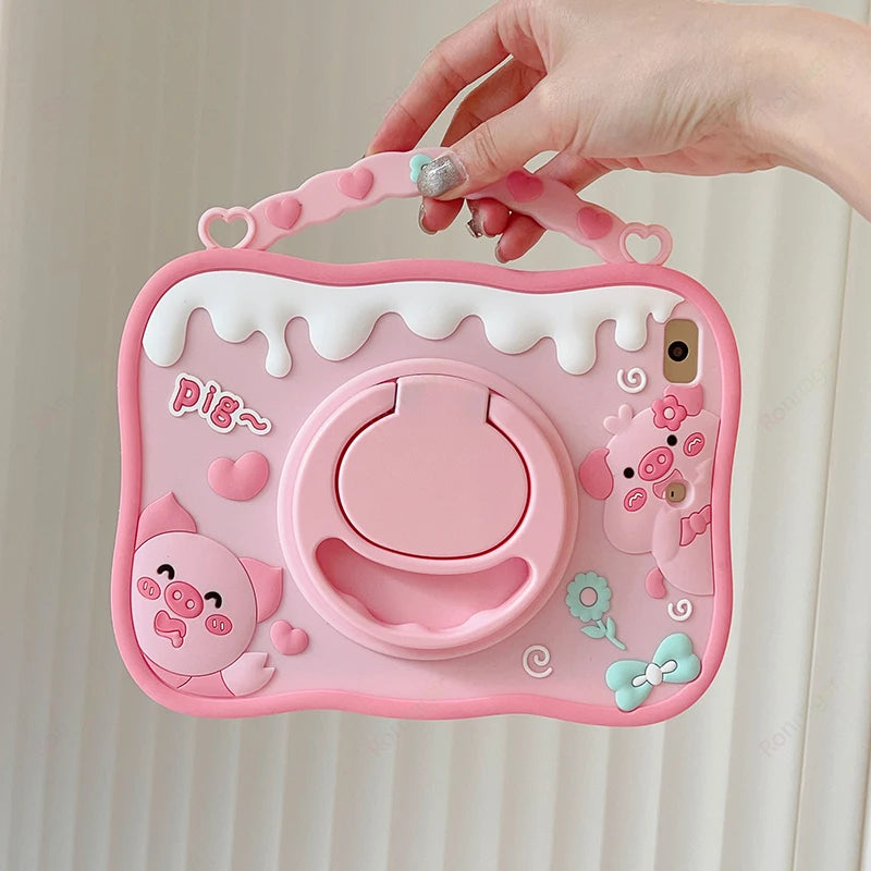 Apple iPad Kids Cartoon Silicone Case