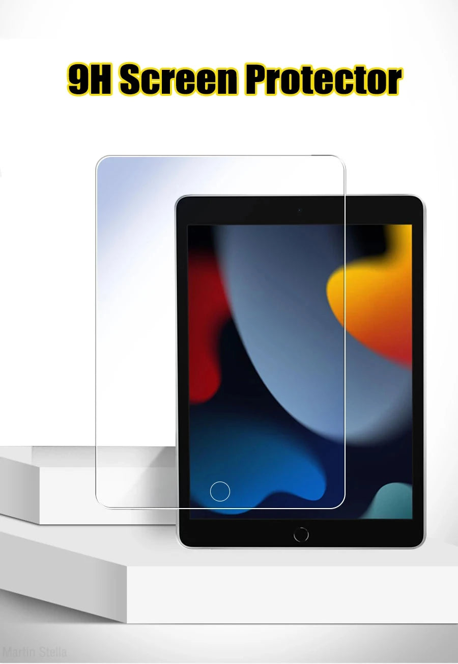 Apple iPad 7th, 8th & 9th Gen - Tempered Glass Screen Protector - 2 Pack