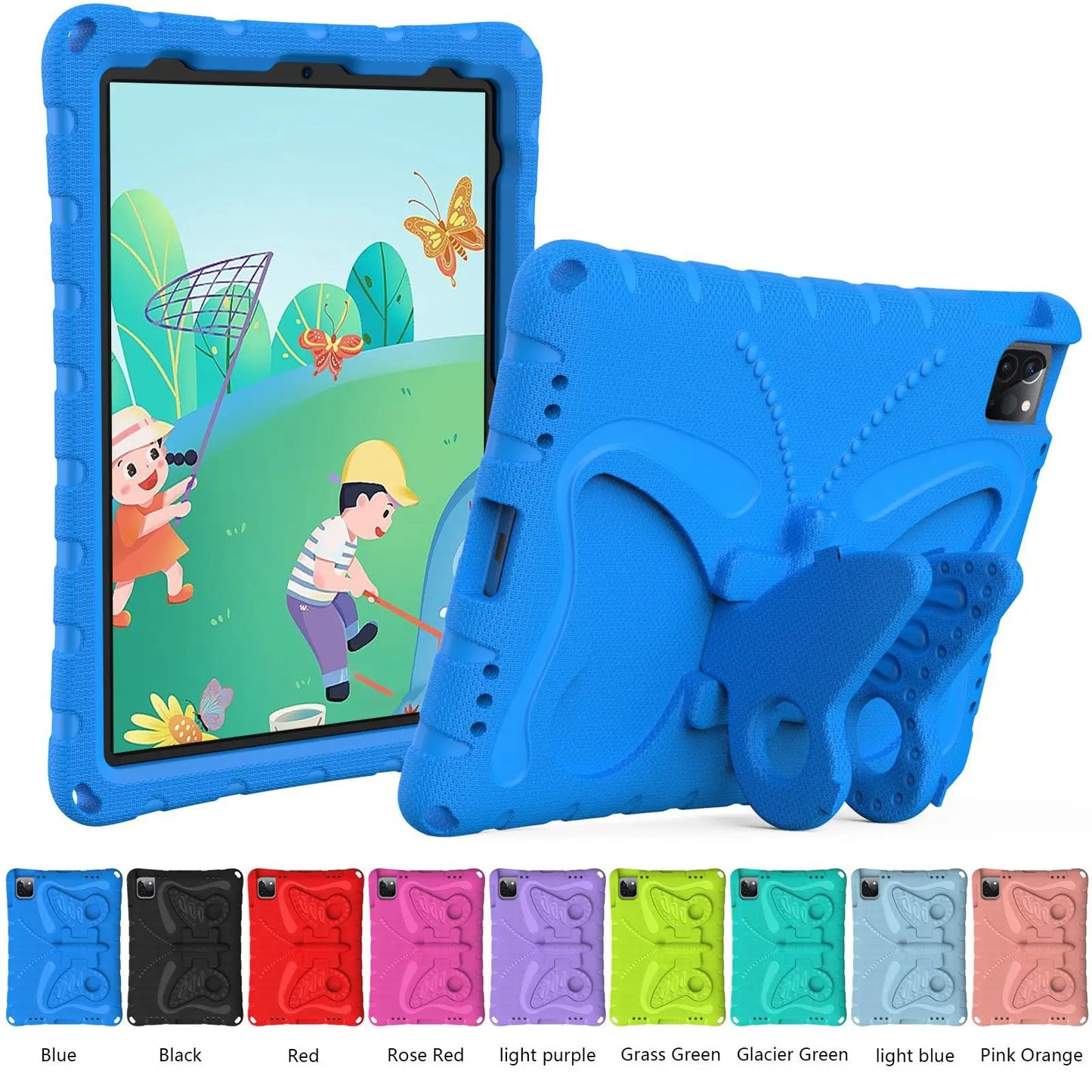 Apple iPad Kids Cartoon Silicone Case with Stand