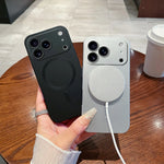 Apple iPhone Metallic Magsafe Soft Case with Lens Protector