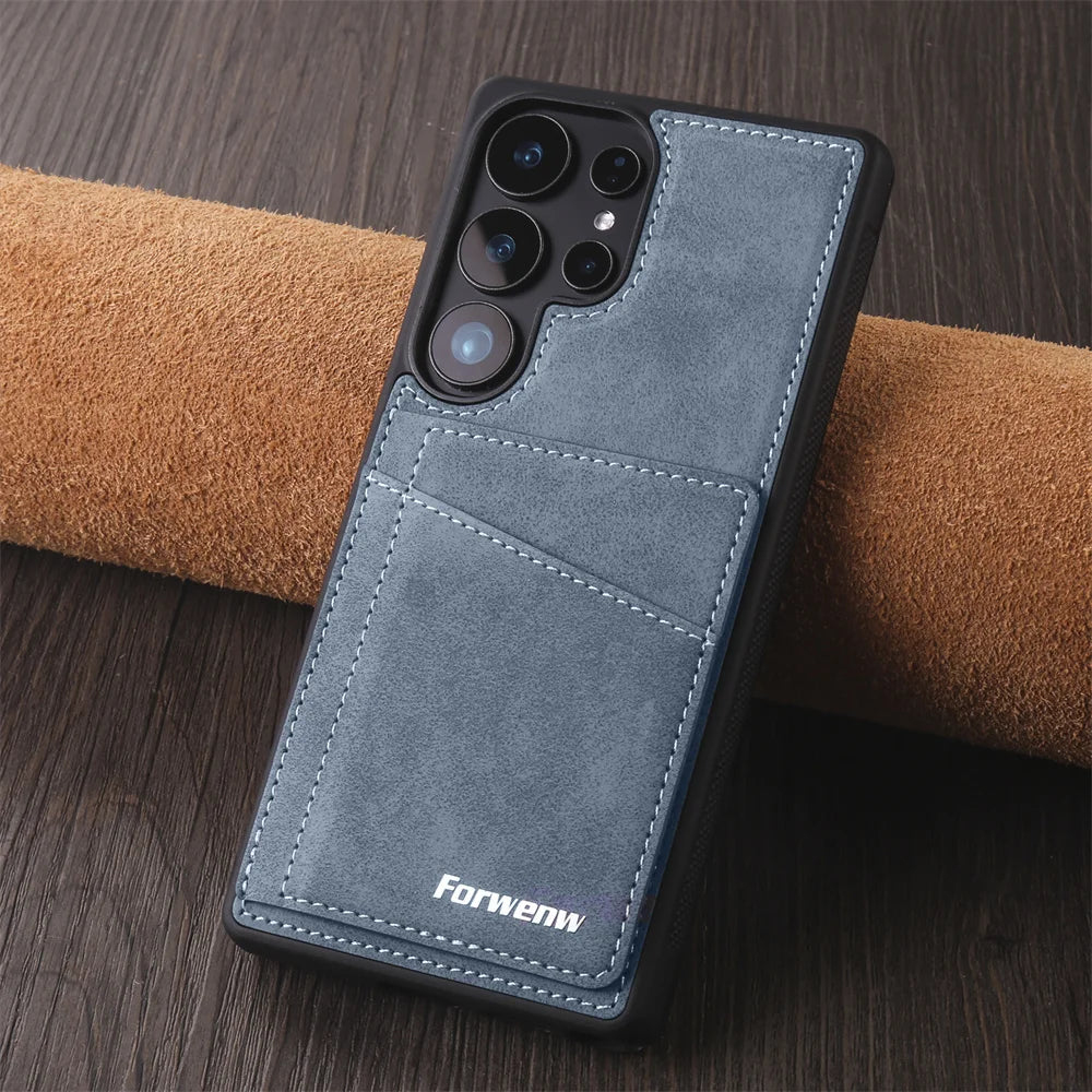 Samsung Galaxy Luxury Leather Flip Case