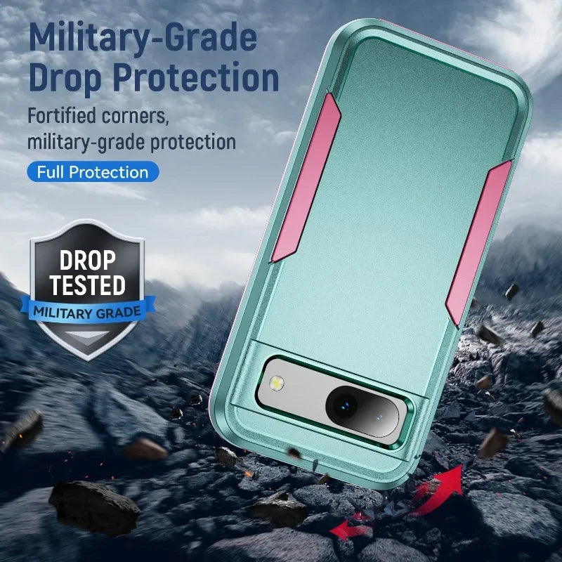 Google Pixel TPU + PC Soft & Hard Armor Phone Case