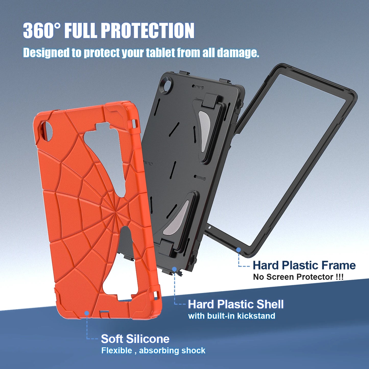 Samsung Galaxy Tab Case S10 S9 FE S8 S7 A9 Plus 11 inch A8 10.5 A7 Lite 8.7 Spider Man Armor Case