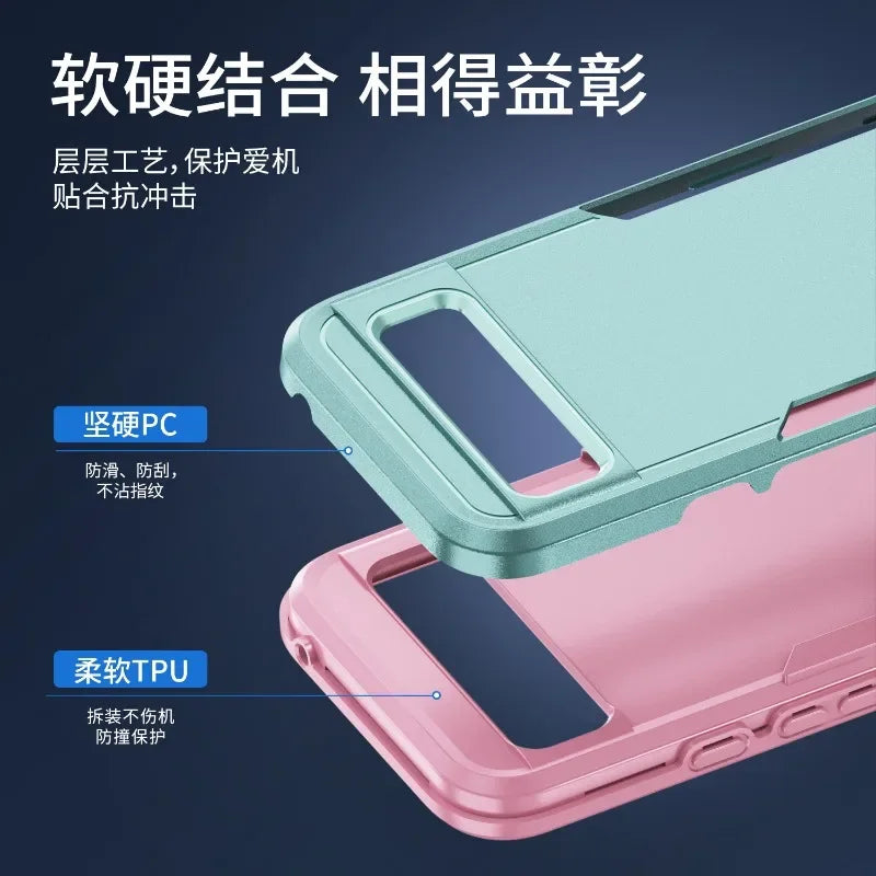 Google Pixel TPU + PC Soft & Hard Armor Phone Case