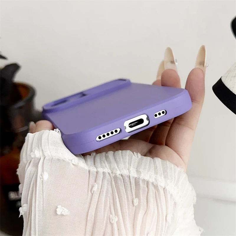 Apple iPhone Soft Silicone Case with Sliding Lens Protector