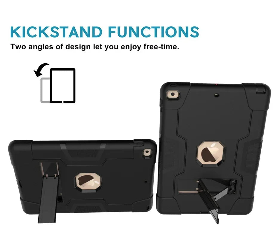 Apple iPad Armor Shockproof Kids Tablet Case with Stand