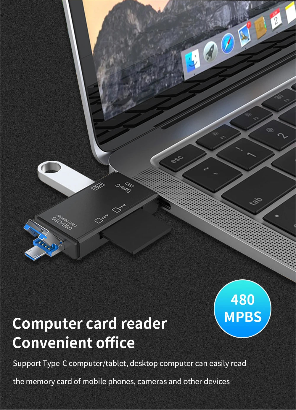 Multi Choice Card Readers - USB, USB-C, Micro USB, TF & SD