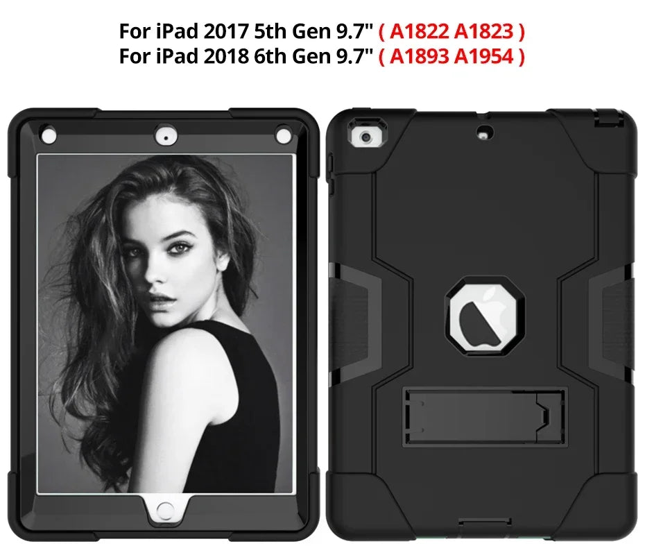 Apple iPad Armor Shockproof Kids Tablet Case with Stand