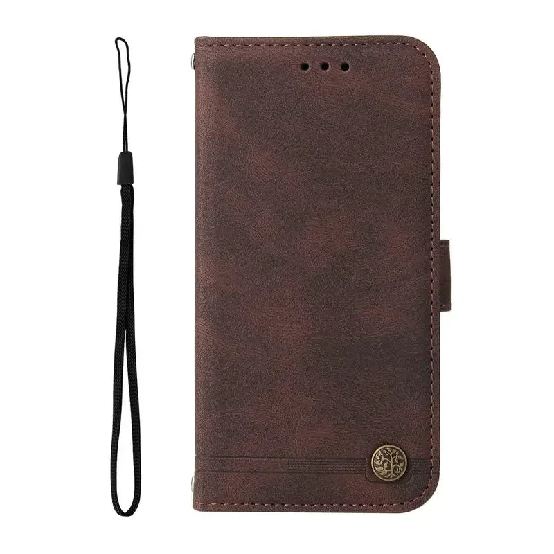 LuxCase Premium Leather Flip Wallet For OnePlus