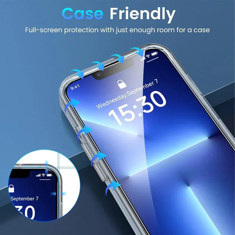 Apple iPhone Tempered Glass Screen Protector - 5 Pack