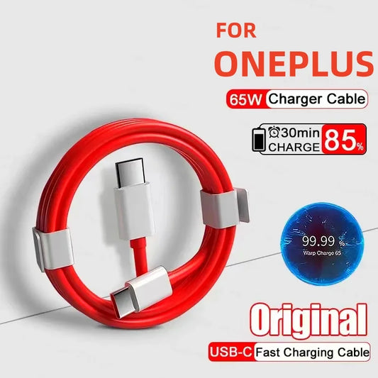 65W Super Fast Charger Cable For Apple & Android - USB to USB-C & USB-C to USB-C