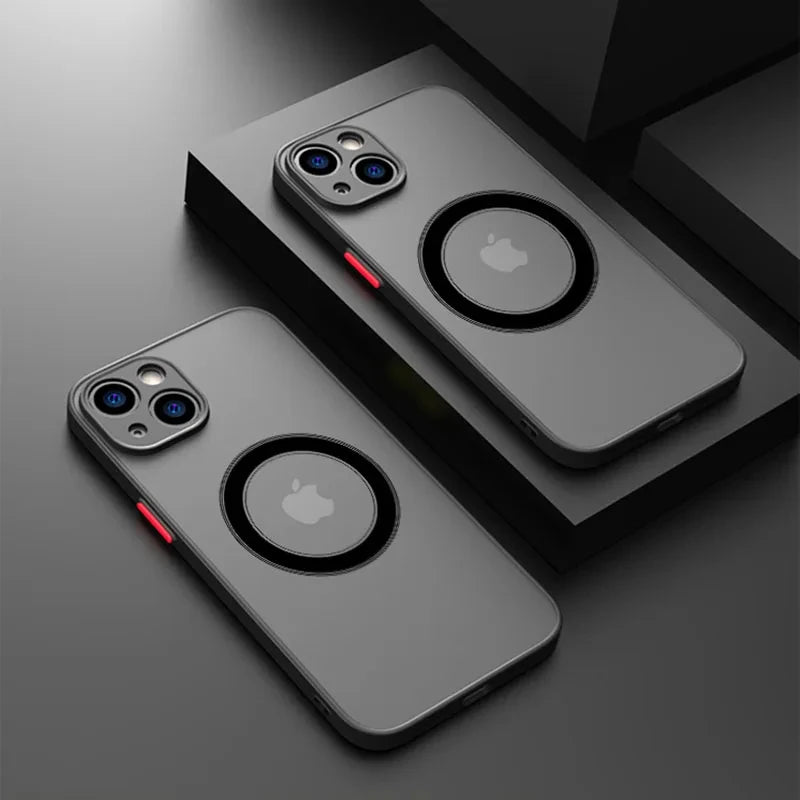 Apple iPhone Wireless Magsafe Shockproof Armor Matte Finish Case