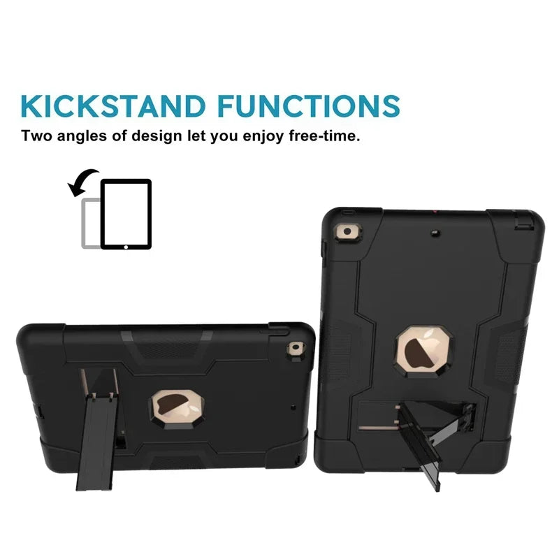 Apple iPad Armor Shockproof Kids Tablet Case with Stand