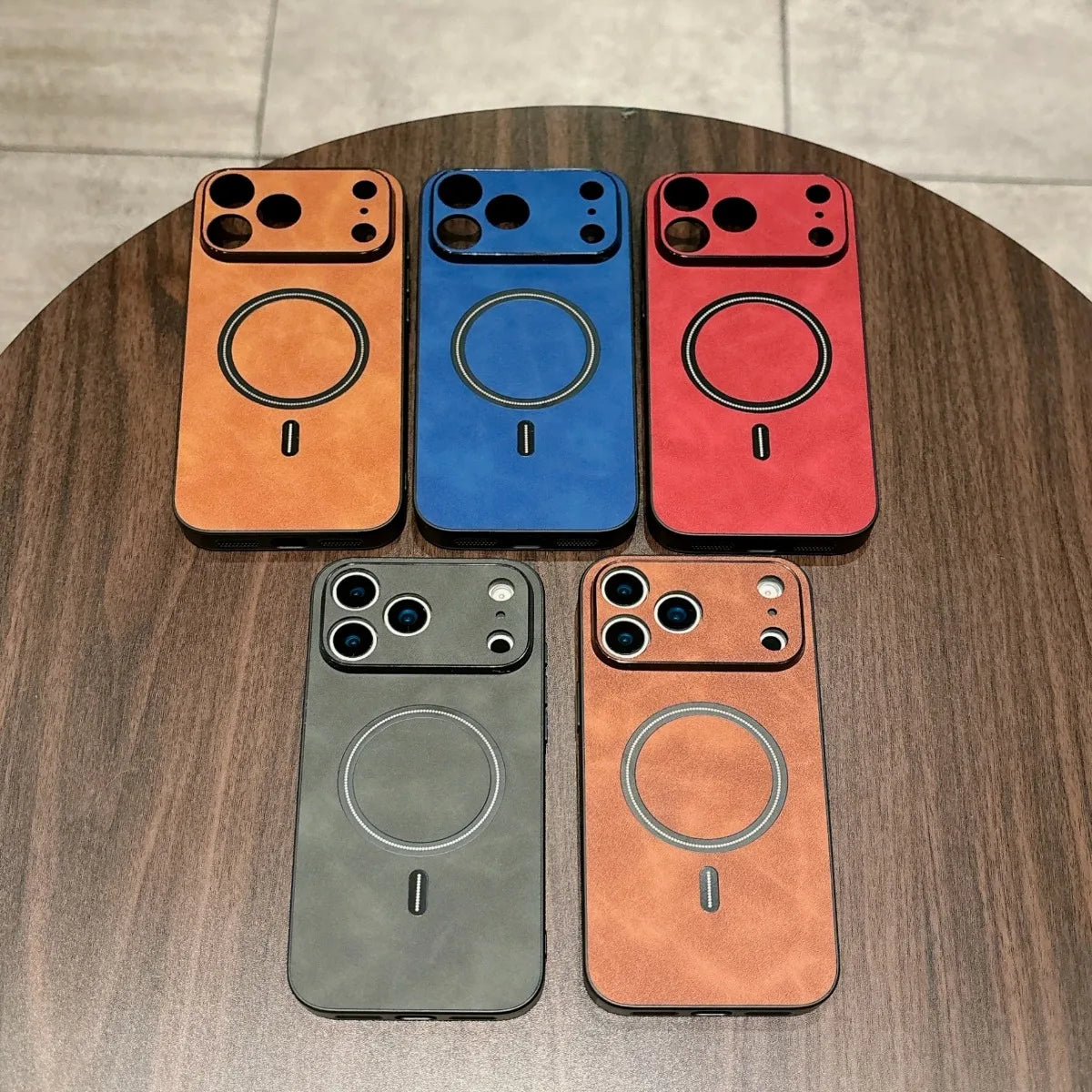 Apple iPhone Luxury Leather Magsafe Case