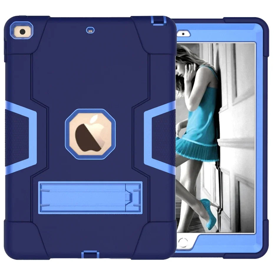 Apple iPad Armor Shockproof Kids Tablet Case with Stand