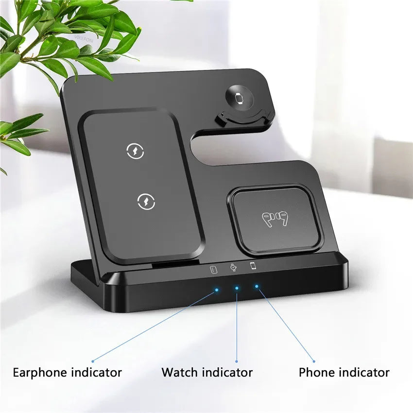 Apple & Samsung - 3 in 1 Wireless Charger Stand