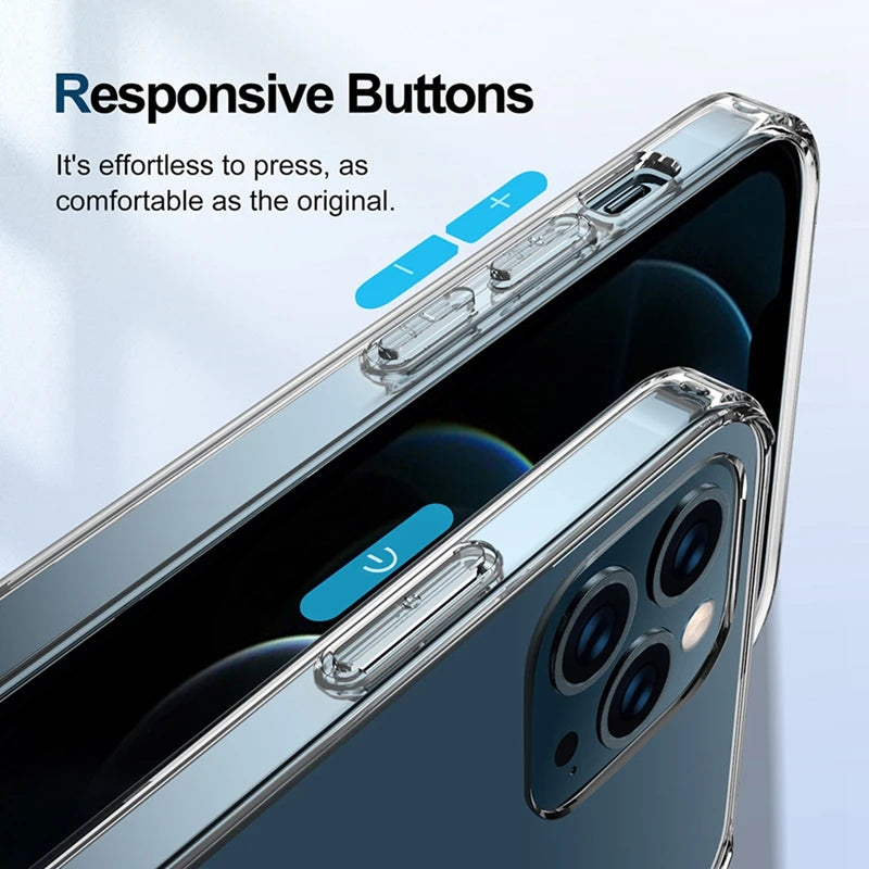 Apple iPhone Clear Phone Case with Magsafe Wireless Charging