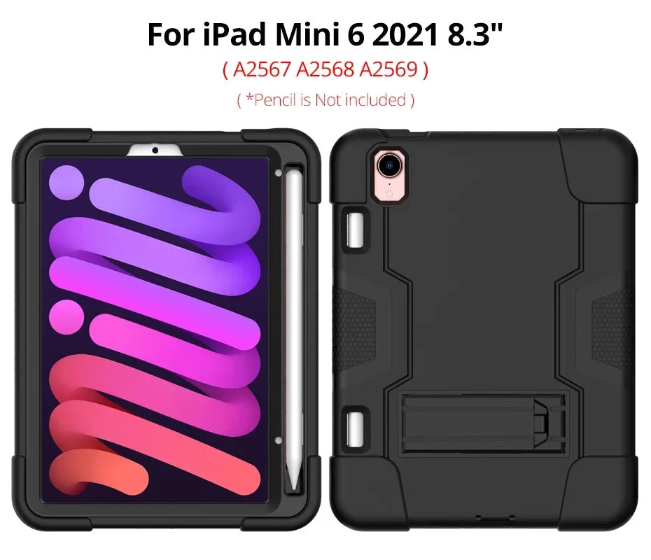 Apple iPad Armor Shockproof Kids Tablet Case with Stand
