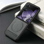 Xiaomi Mix Flip 5G MagSafe Case Luxury Leather Back Cover With Wireless Charging