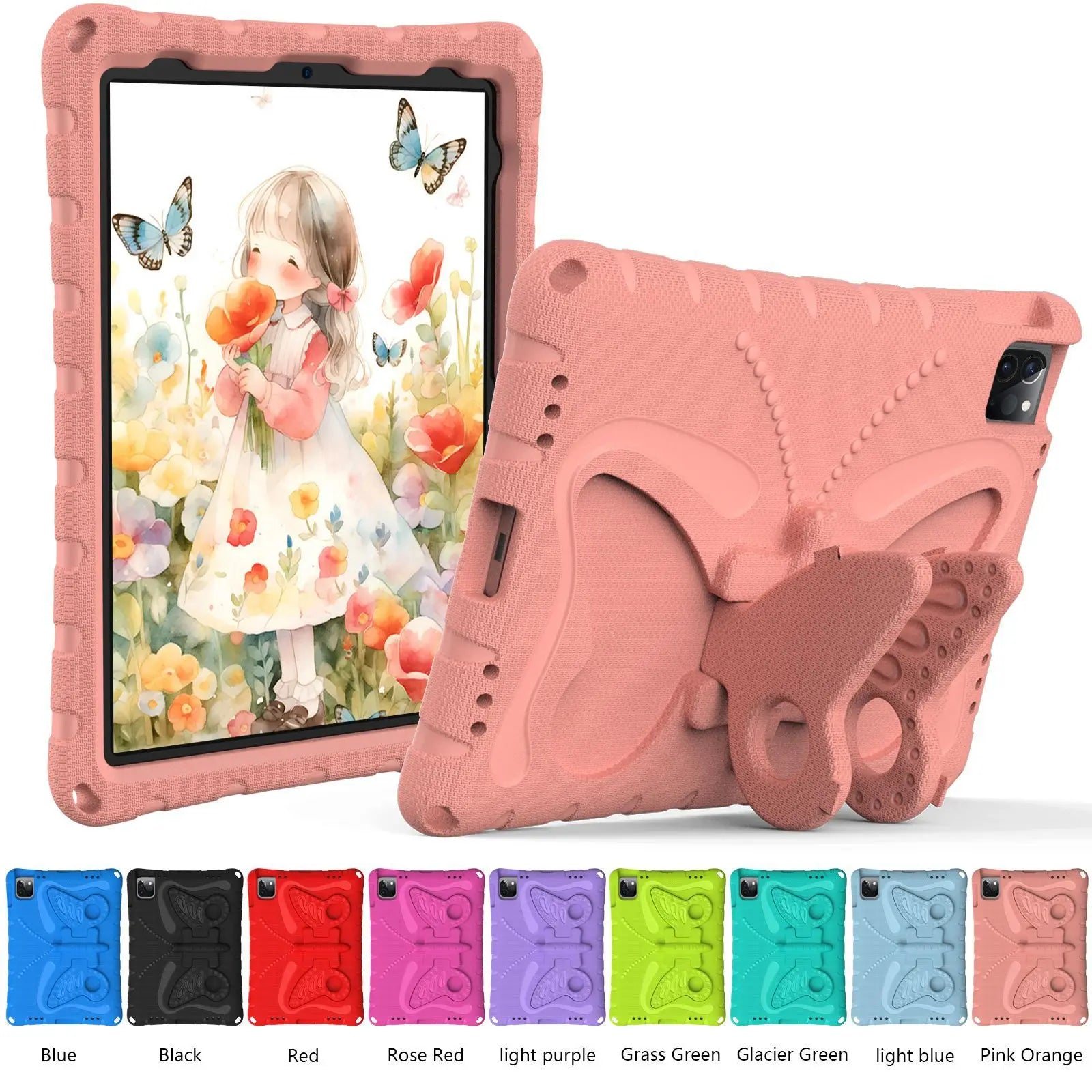 Apple iPad Kids Cartoon Silicone Case with Stand