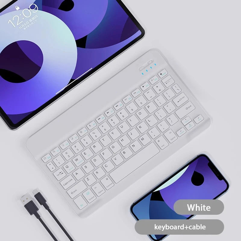 Bluetooth Wireless Keyboard & Mouse For Apple, Android, Windows Tablets