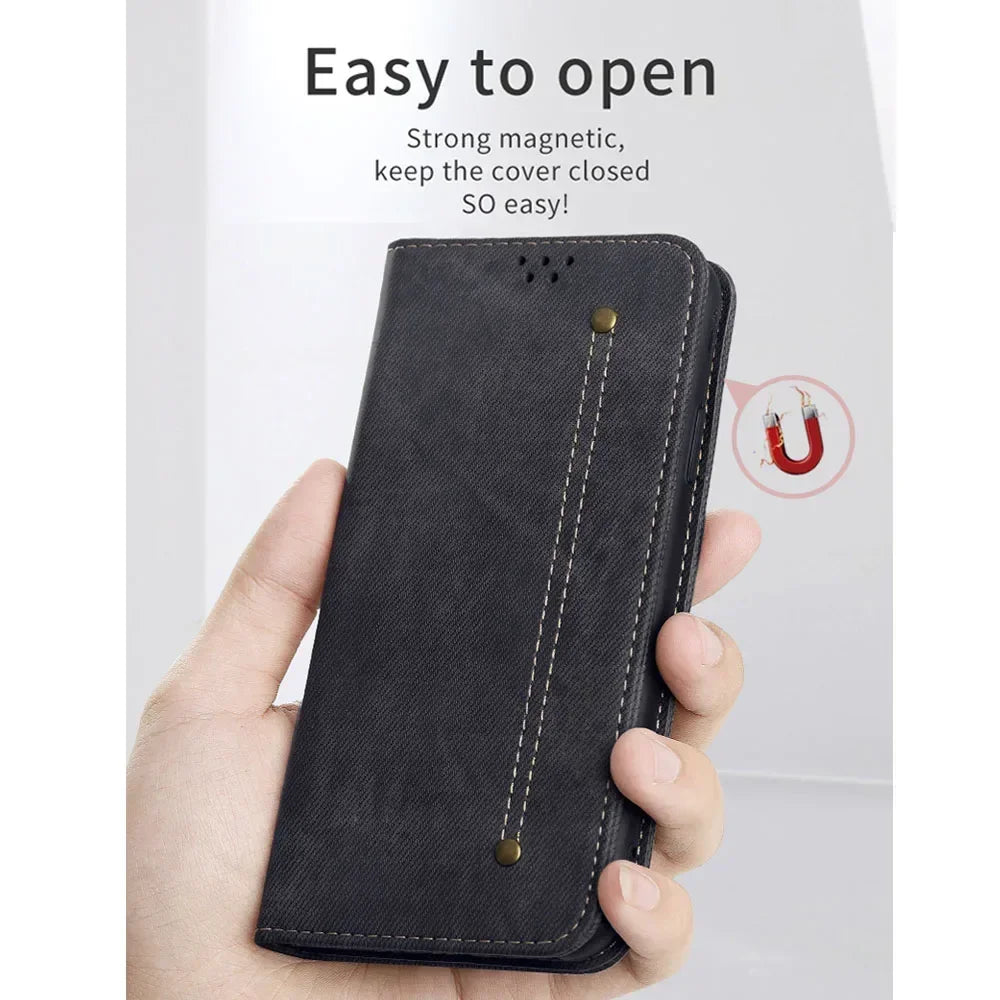 Luxury Wallet Case Motorola Edge 60 Fusion 5G 2025 Flip Book