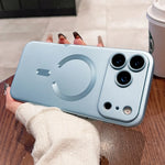 Apple iPhone Metallic Magsafe Soft Case with Lens Protector