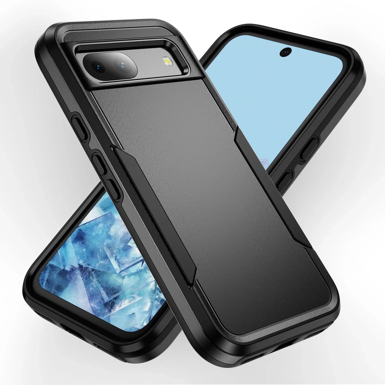 Google Pixel TPU + PC Soft & Hard Armor Phone Case