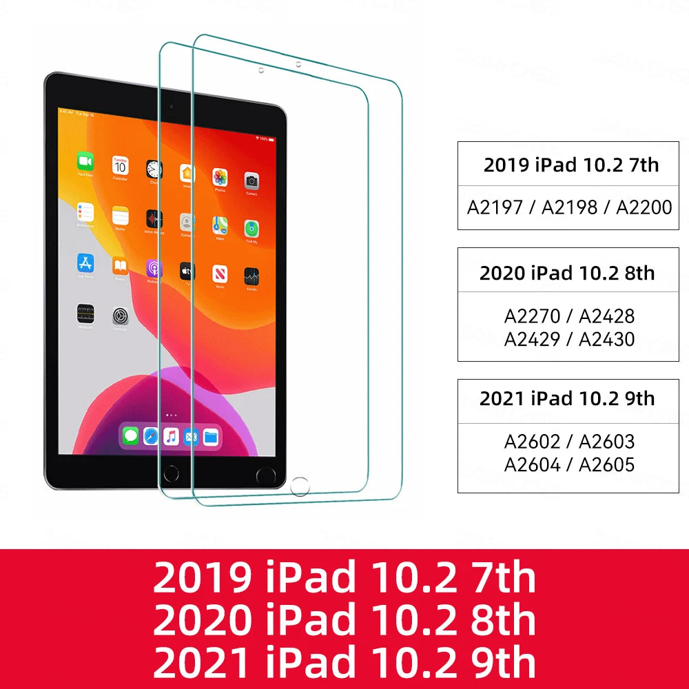 Apple iPad - Tempered Glass Screen Protector - 2 Pack