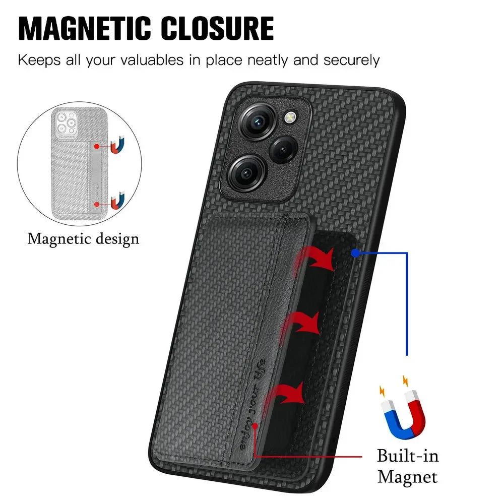 Realme GT 8 Pro Leather Card Case RFID Wallet Magnetic Back Cover