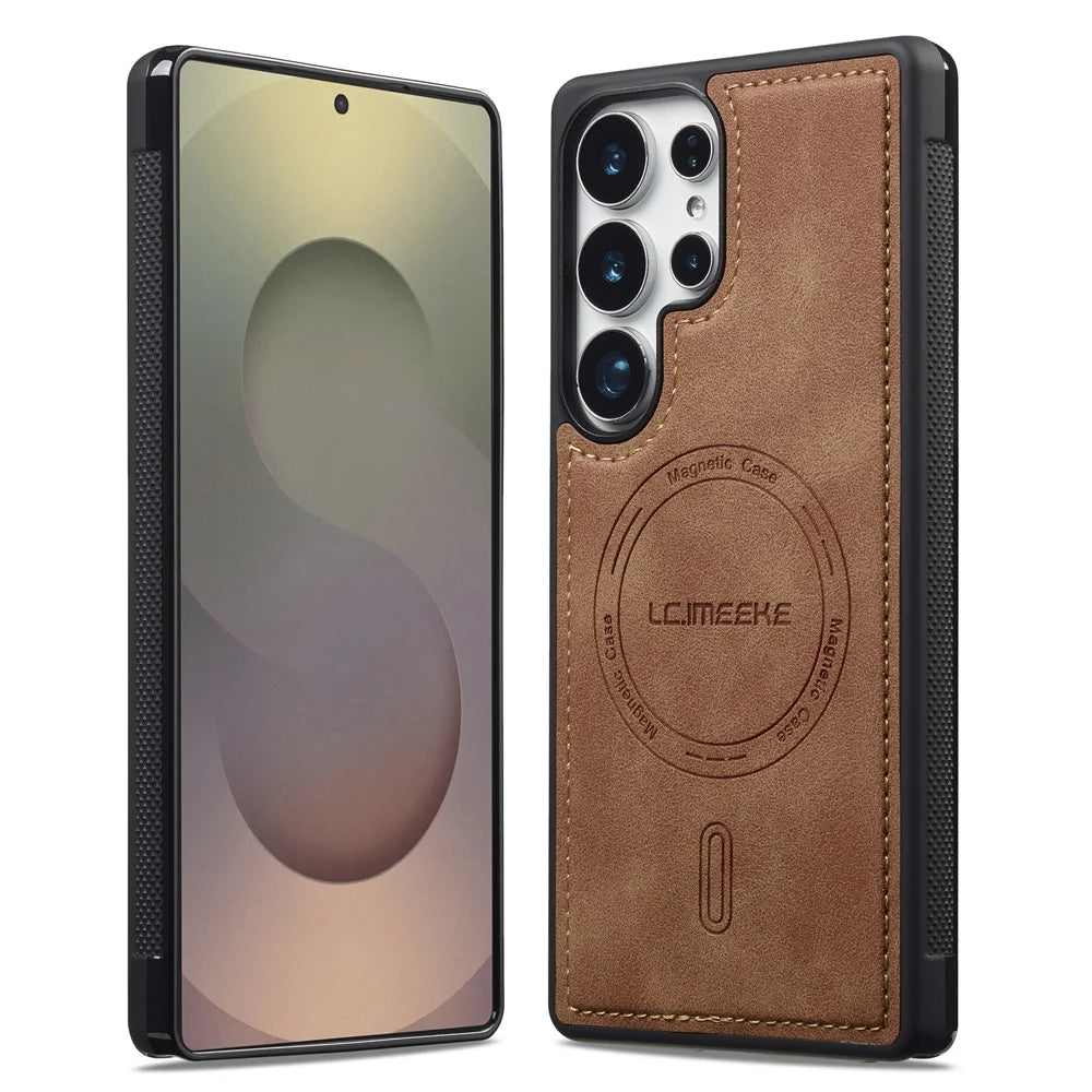 Samsung Galaxy Luxury Leather Flip Case