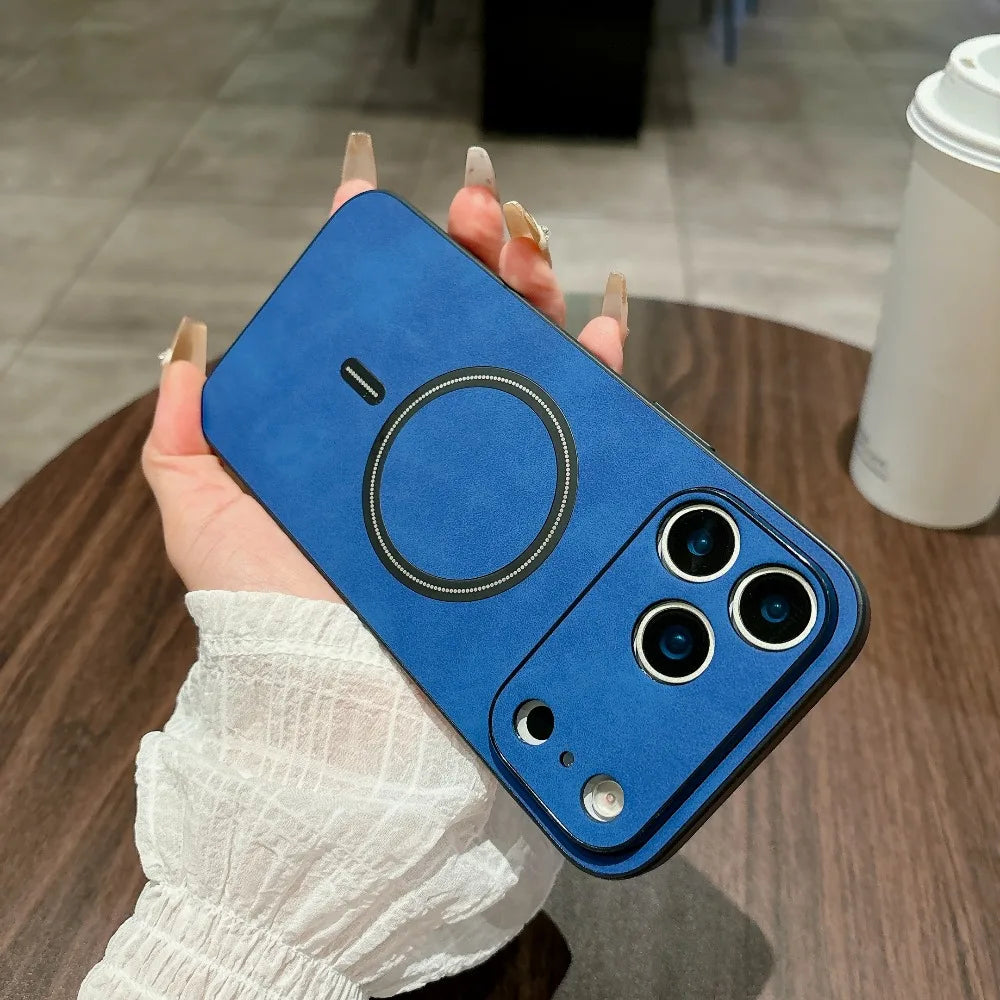 Apple iPhone Luxury Leather Magsafe Case