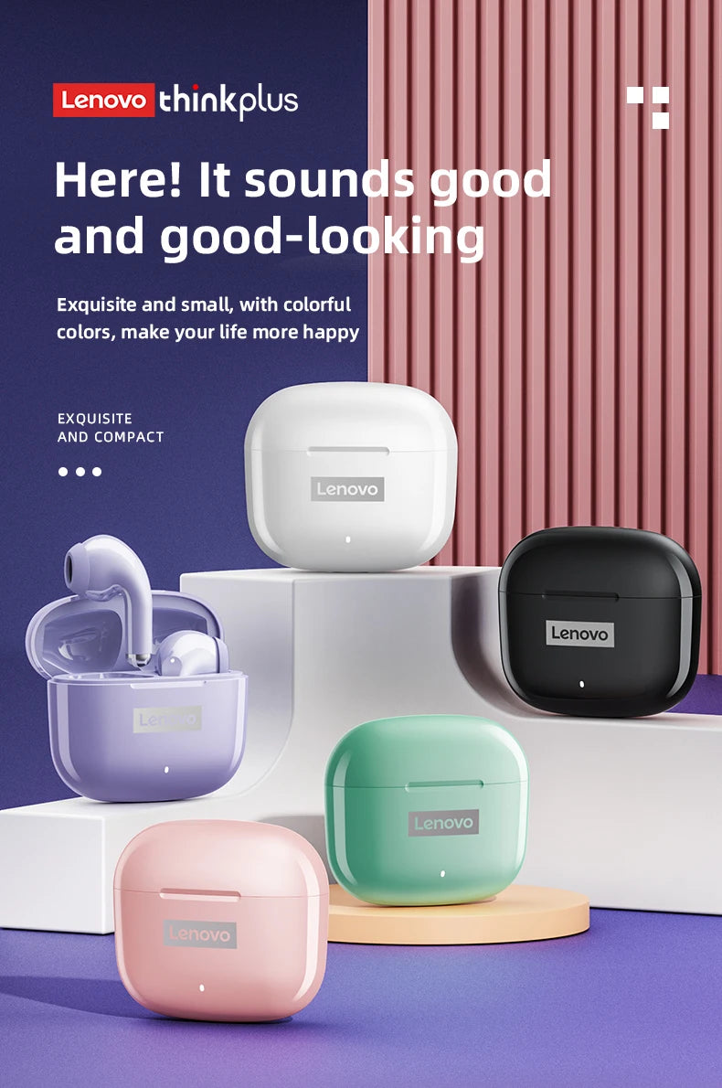 Lenovo Multi-Colour Bluetooth Wireless TWS Earphones