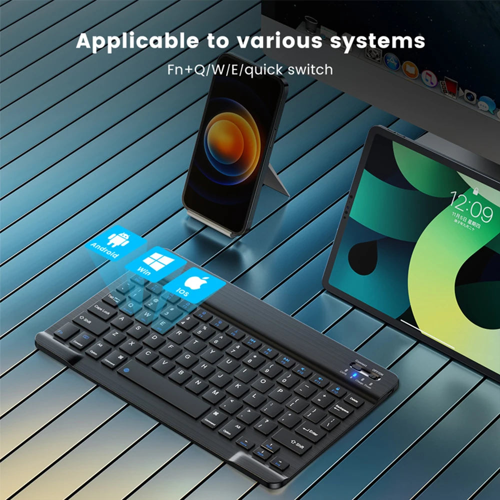 Bluetooth Wireless Keyboard & Mouse For Apple, Android, Windows Tablets