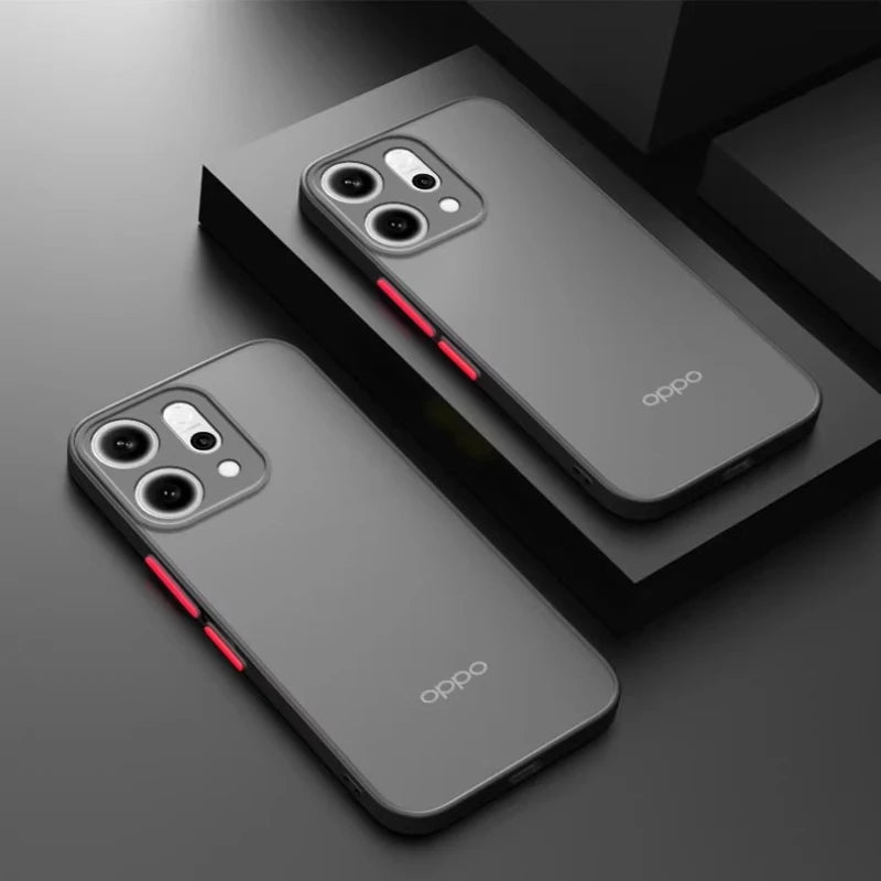 OPPO Reno Translucent Logo Matte Shockproof Case