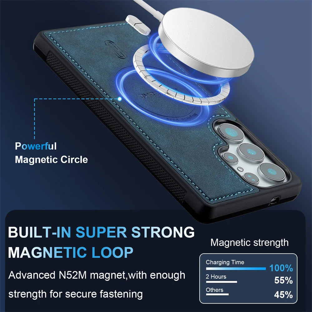 Samsung Galaxy Luxury Leather Flip Case