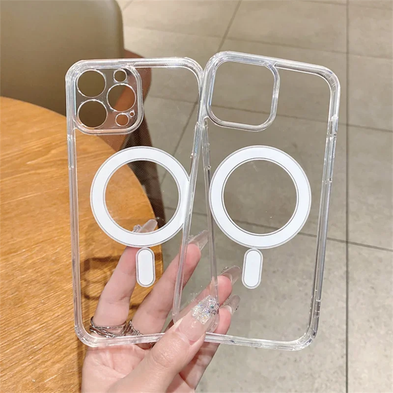 Apple iPhone - Premium Transparent iPhone MagSafe Case - With or Without Lens Protection