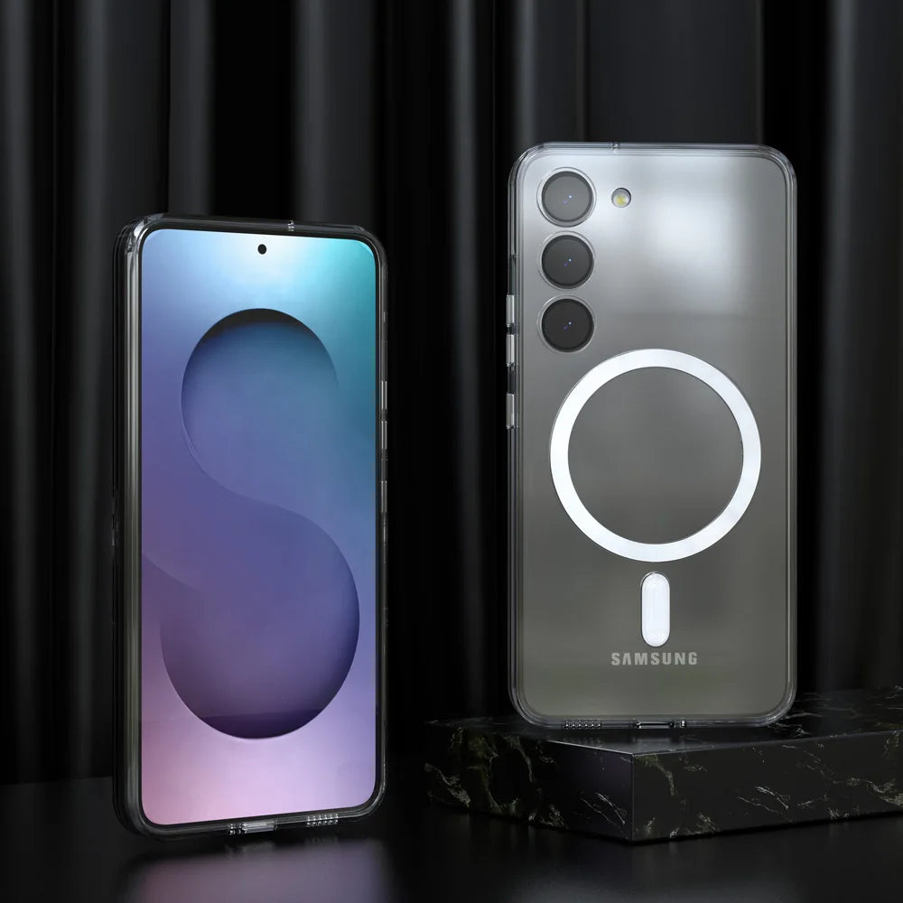 Samsung Galaxy Luxury Soft Logo Silicone Magsafe Case