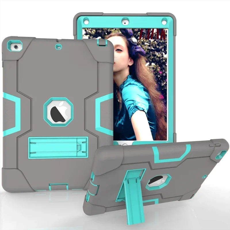 Apple iPad Armor Shockproof Kids Tablet Case with Stand