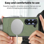 Magnetic Leather Case Samsung Galaxy Z Fold Luxury Cover