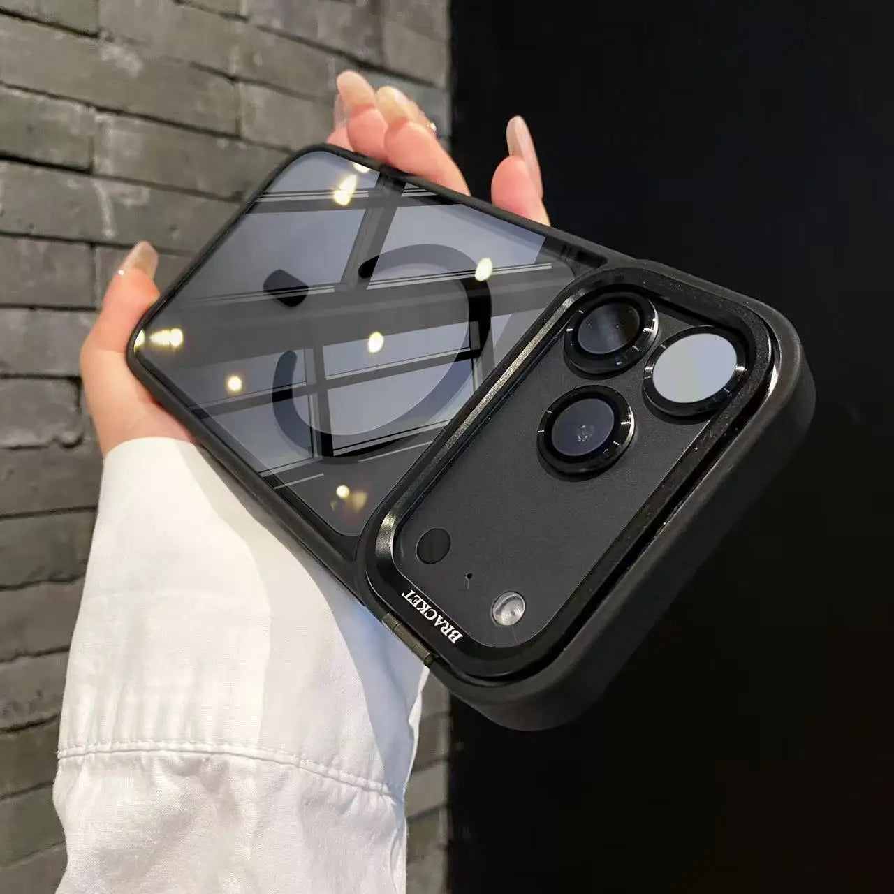 Apple iPhone - Case With Magnetic Lens Protector & Stand