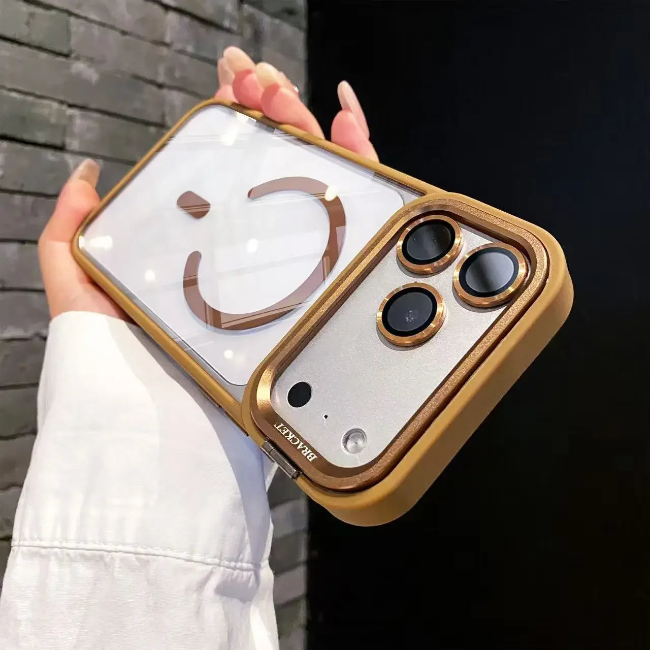 Apple iPhone - Case With Magnetic Lens Protector & Stand