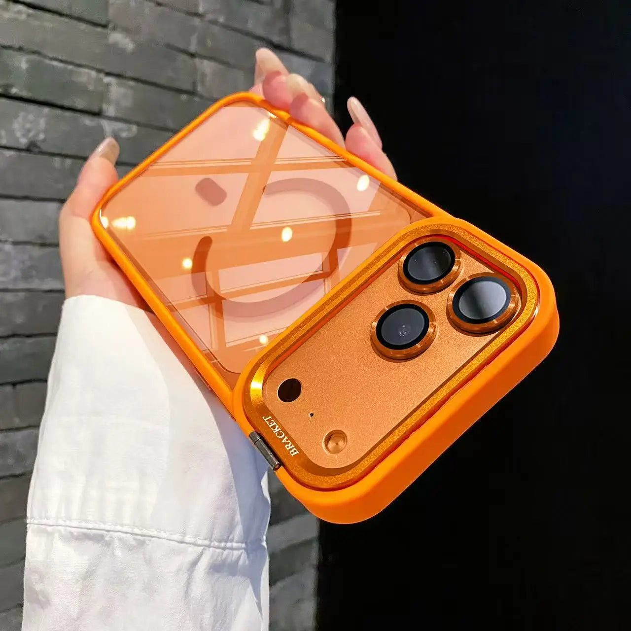 Apple iPhone - Case With Magnetic Lens Protector & Stand