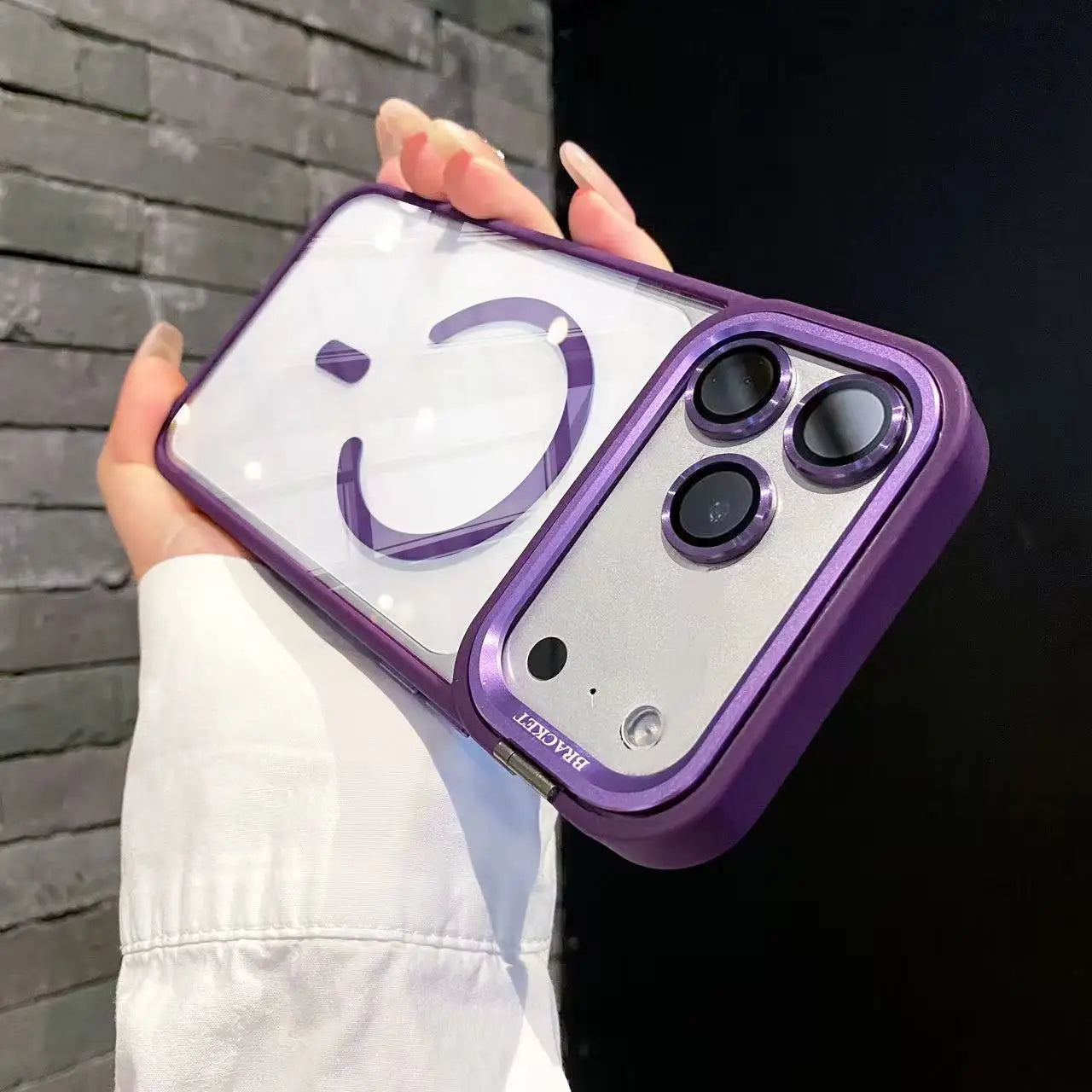 Apple iPhone - Case With Magnetic Lens Protector & Stand