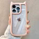 Apple iPhone - Cat Ear Transparent Case